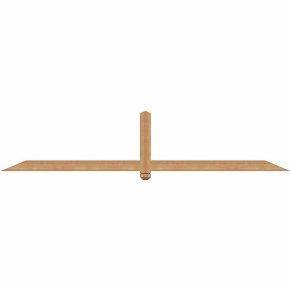 Ekena Millwork Eugene Smooth Timber Gable Bracket, Western Red Cedar, 96"W x 20"H x 3 1/2"D x 3 1/2"F, 5/12 Pitch GBW096X20X0404EUG00SWR - main